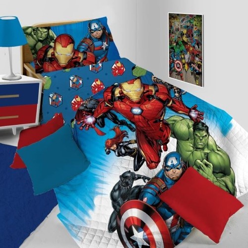 Avengers copriletto trapuntato - avengers,