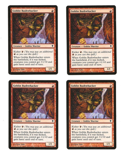 Goblin bushwhacker zendikar - 4,