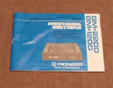manuale uso Pioneer gm-2200 gm-1200