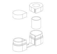 Cassetta fotocamera Minolta 16 mm subminiaturata
