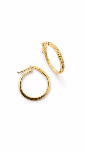 Orecchini cerchio oro - oro, 18