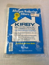 KIRBY MICRON MAGIC HEPA-FILTRATION Confezione da 2 sacchetti sottovuoto NOS serie tutte le generazioni