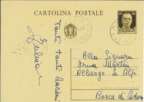 Cartolina postale cent r - cartolina, 30.