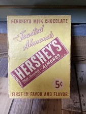 Scatola da bar cinque centesimi vintage primi Hershey’s cioccolato al latte mandorla