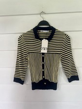 NWD ZARA Women Beige Blue Knit