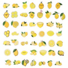  50 Pezzi Adesivi Limone Valigia Adesivi Computer Decorativi Carini Frutta