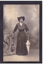 Cartolina Fotografica Donna