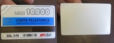 RARA Scheda telefonica LIRE 10.000 NUOVA - BIANCA - QUAL. 9/94