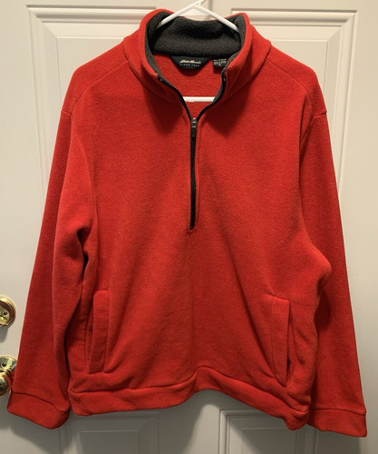 Giacca pile rosso eddie bauer - giacca,