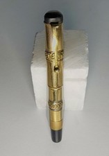 Penna stilografica Astoria safety pen laminata oro