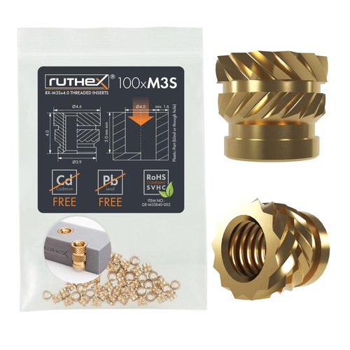 Ruthex inserto filettato m3s - ruthex,