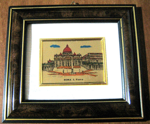 Quadro foglia oro - su,