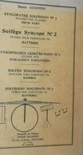 Dante AGOSTINI SOLFEGGIO SINCOPATO N 2 STUDI PER PARTITURE DI BATTERIE