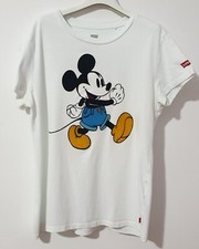 Tshirt levis × Mickey Mouse vintage donna bianca