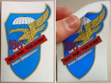Adesivo Stemma "186° REGGIMENTO PARACADUTISTI FOLGORE" - Da Collezione