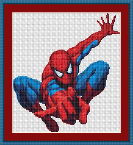 Kit punto croce - , spiderman