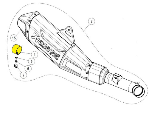 Akrapovic tuv349 inserto - akrapovic, v-tuv349