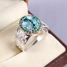 Naturale Topazio Blu & Verde