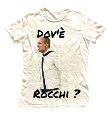 T-shirt stampata 100% cotone bianco Allegri Rocchi Juventus calcio