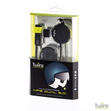 Interfono Bluetooth per casco moto TWIINS HANDSFREE HF2 DUAL 5.0 INTERCOM