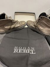 Hogan Rebel Squame In Paillets Oro Bambina Mis. 33 Con Scatola E Sacca Originali