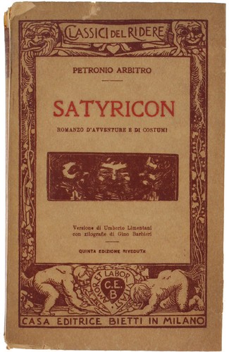 Satyricon romanzo avventure - satyricon., d'avventure