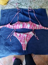 COSTUME MARE DONNA TEZENIS TAGLIA 2/S USATO POCHISSIMO FUCSIA E BIANCO