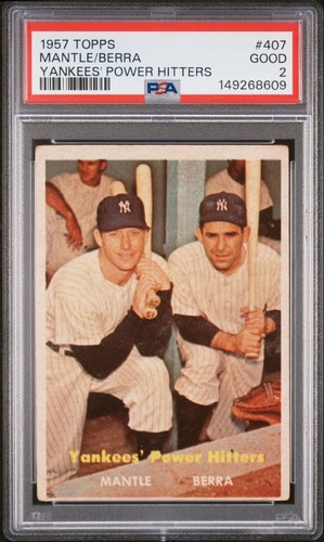 Mickey mantle yogi berra - mickey, 1957