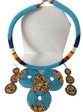 Collana orecchini africani - e,