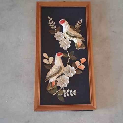 Quadro rilievo pappagalli - quadro,
