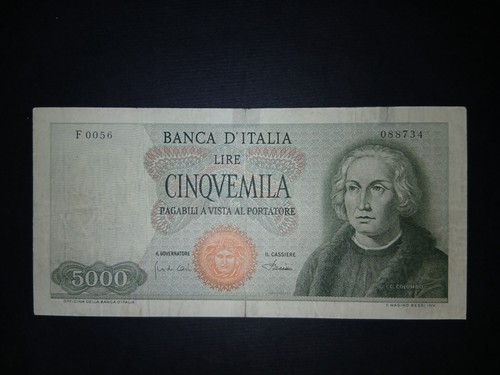 5000 lire colombo caravella - 5000,