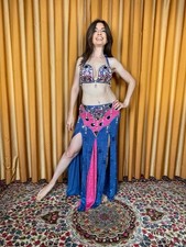 NewBelly Dance Egyptian Costume, Costume professionale egiziano Danza del Ventre