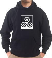 Felpa Con Cappuccio KJ1965 Triskel New Order Design Fairylands Minimal Art