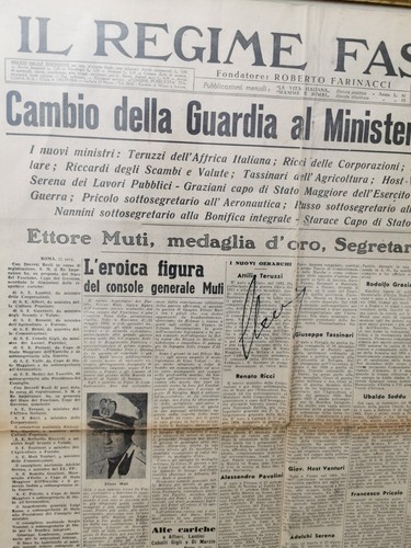 Ettore muti autografo - ettore, su