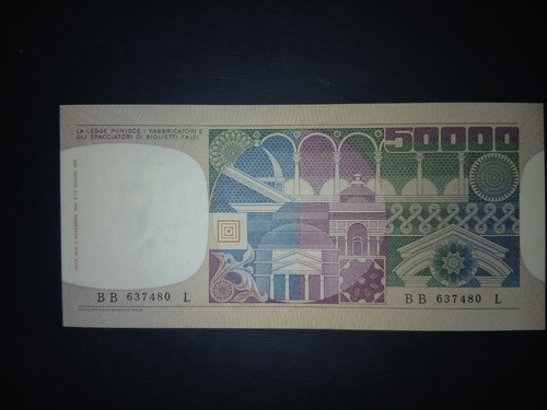 50000 lire volto - 50000,