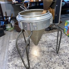 Colino colino setaccio a cono alluminio curva ovest vintage mulino alimenti