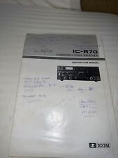 ICOM IC-R70 MANUALE ISTRUZIONI