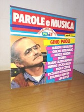 LP 33 GIRI PAROLE E MUSICA