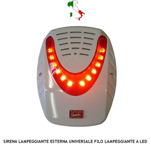 Sirena antifurto lampeggiante - sirena,