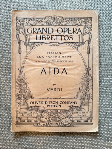 Antico libretto 1900 - , verdi