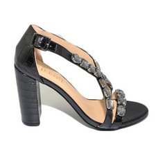 Sandalo donna gioiello nero