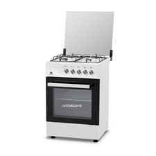 CUCINA A GAS 4 FUOCHI E FORNO A GAS BIANCO LF66GG-40F STAYLUX CIRCA 60CM X 60CM