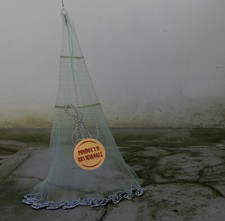 Rezzaglio 6 mt in Monofilo Nylon rete 6mm con anello e tiranti esca vivo 