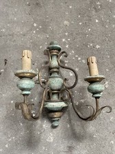 lampadario antico Legno E