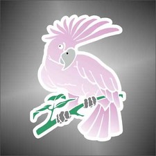 adesivo pappagallo cacatua