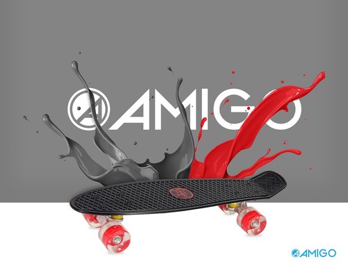 Skateboard deck led - deck, 22"