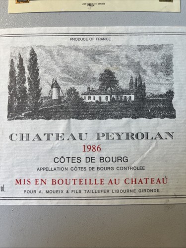 étiquettes vin 1986 - 4, et