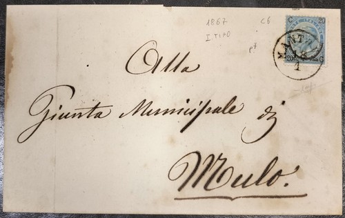 Mantova 1867 tipo 7 - 1867, 20