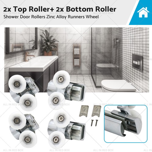 4pz rulli porta doccia - 4pz,