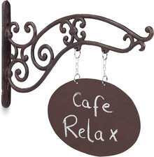 Insegna Negozio, Cartello a Bandiera Dal Design Antico, Da Scrivere, a Braccio, 